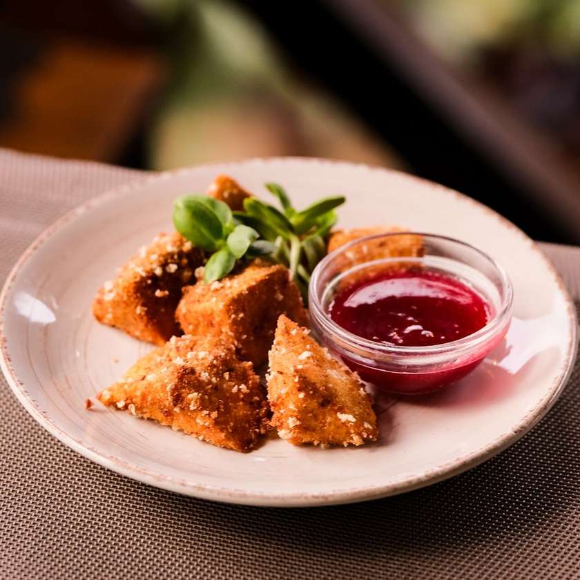 Brie with a crispy crust