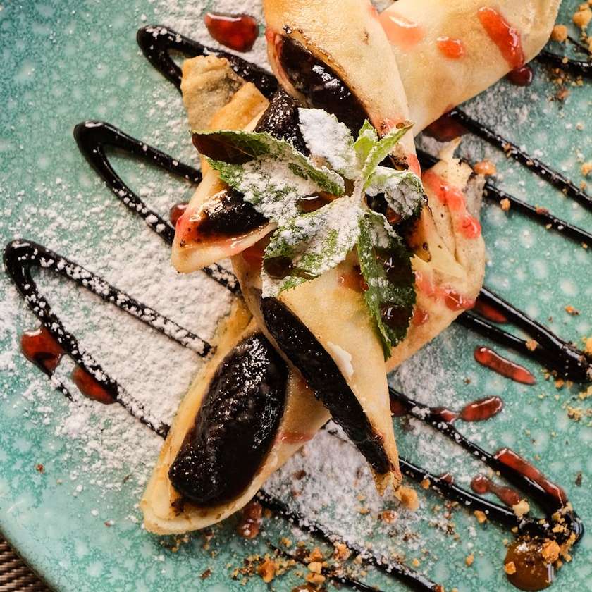 Crepes with poppy seeds