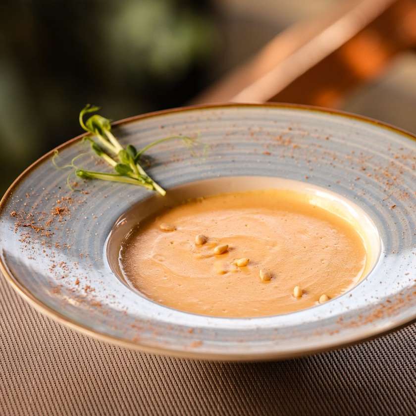 Cream of pumpkin soup