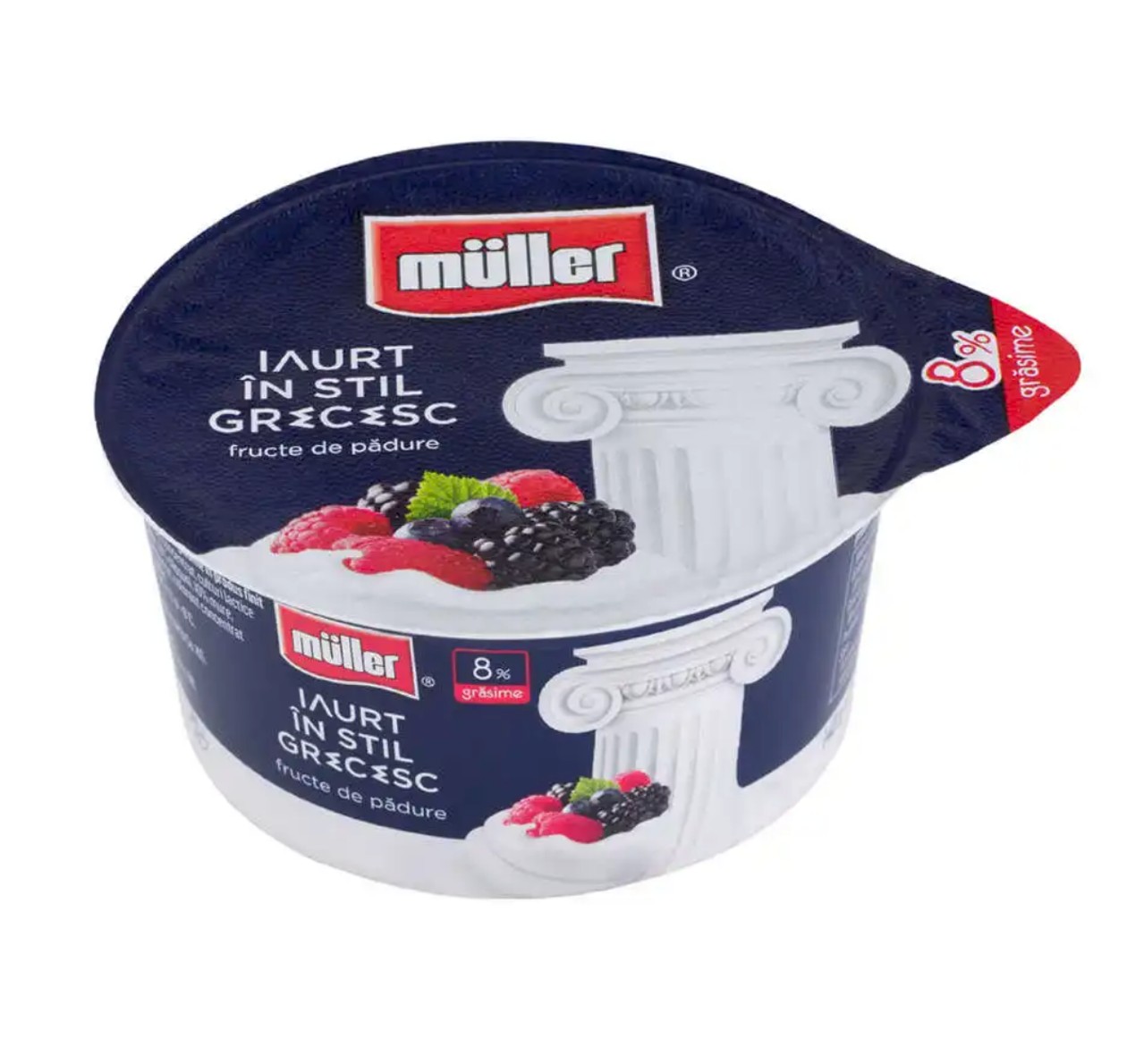 Muller, Greek Style Yogurt with Forest Fruits 8% Fat, 140 g (expires soon)