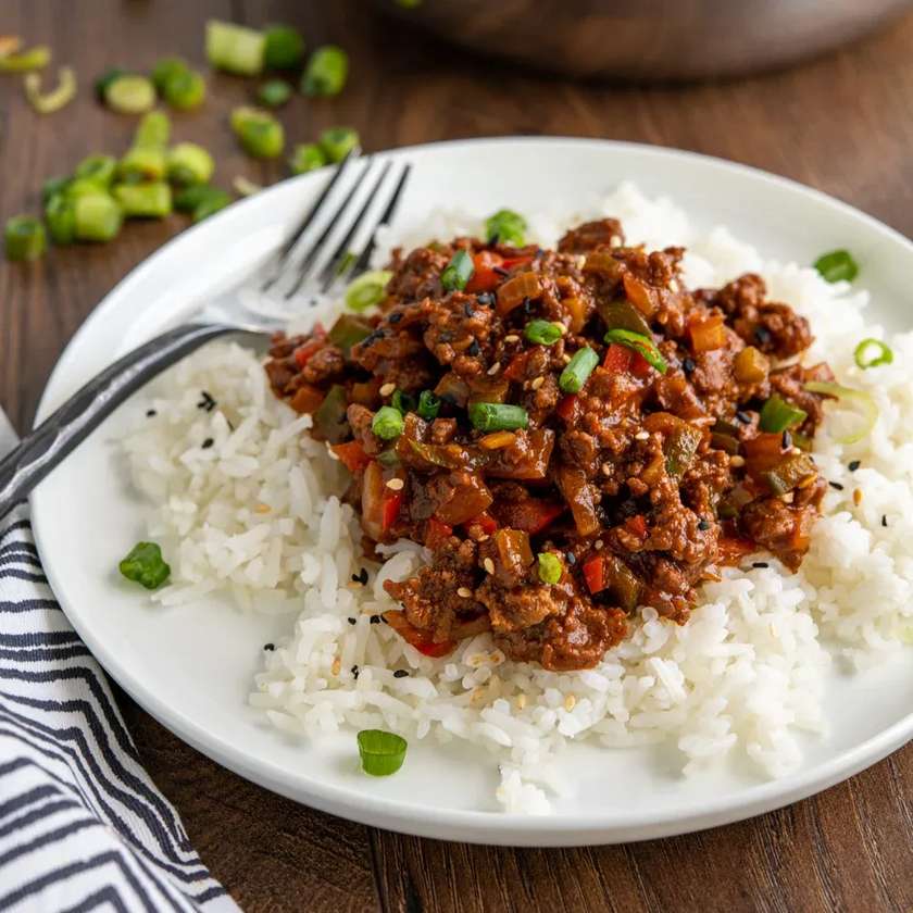 Minced Meat with Rice
