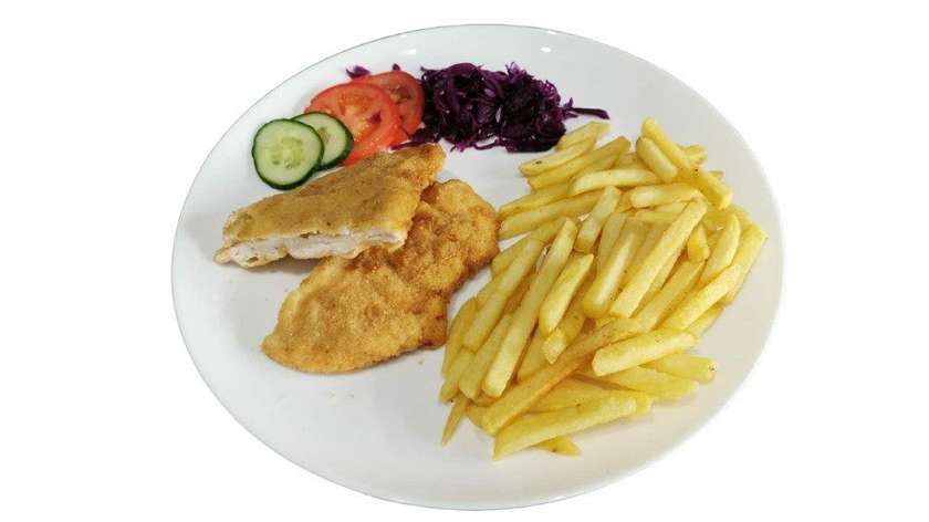 Fried chicken schnitzel