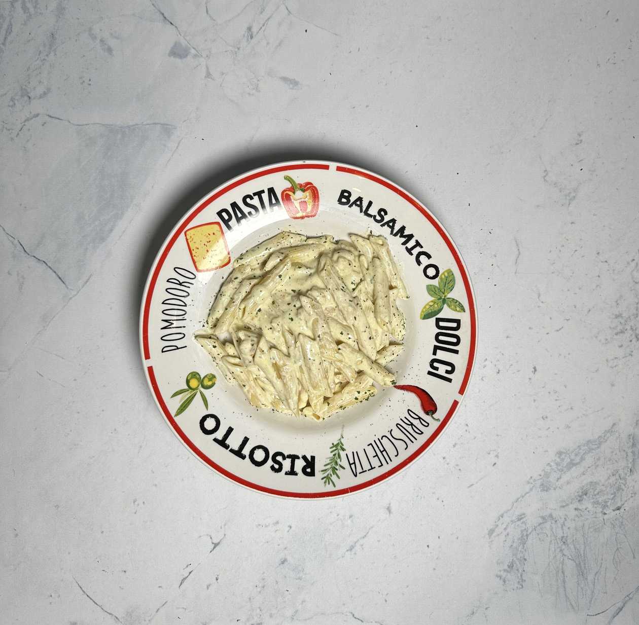 Penne s gamberima i pestom