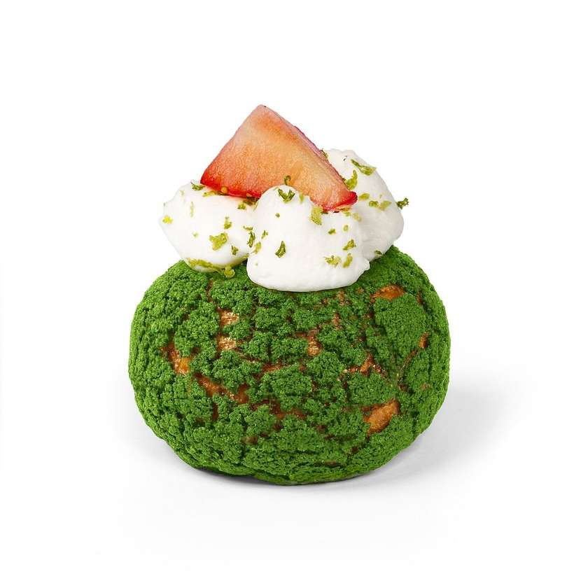 Клубнично-лаймовый пуфф