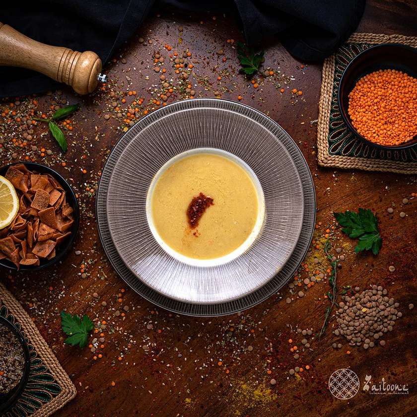 Lentil cream soup