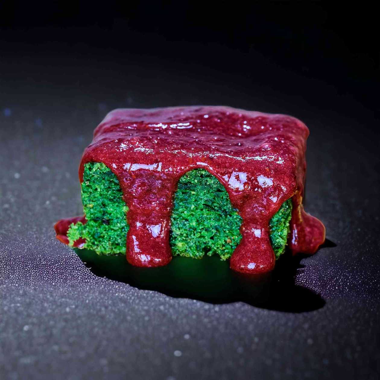 Vegan spinach cake