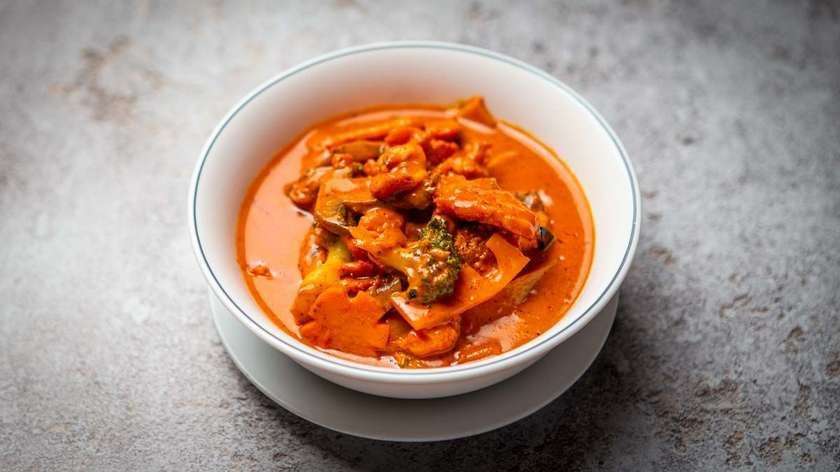 594. Thai Red Curry with Fish ***