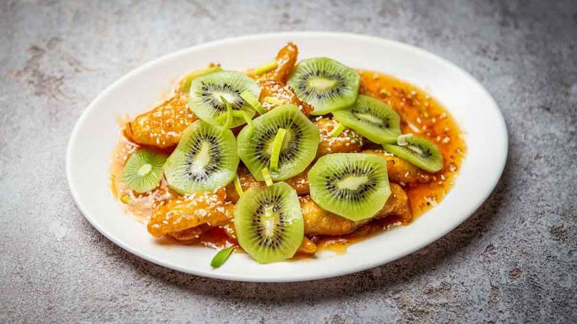 58. Duck with Kiwi Fruit