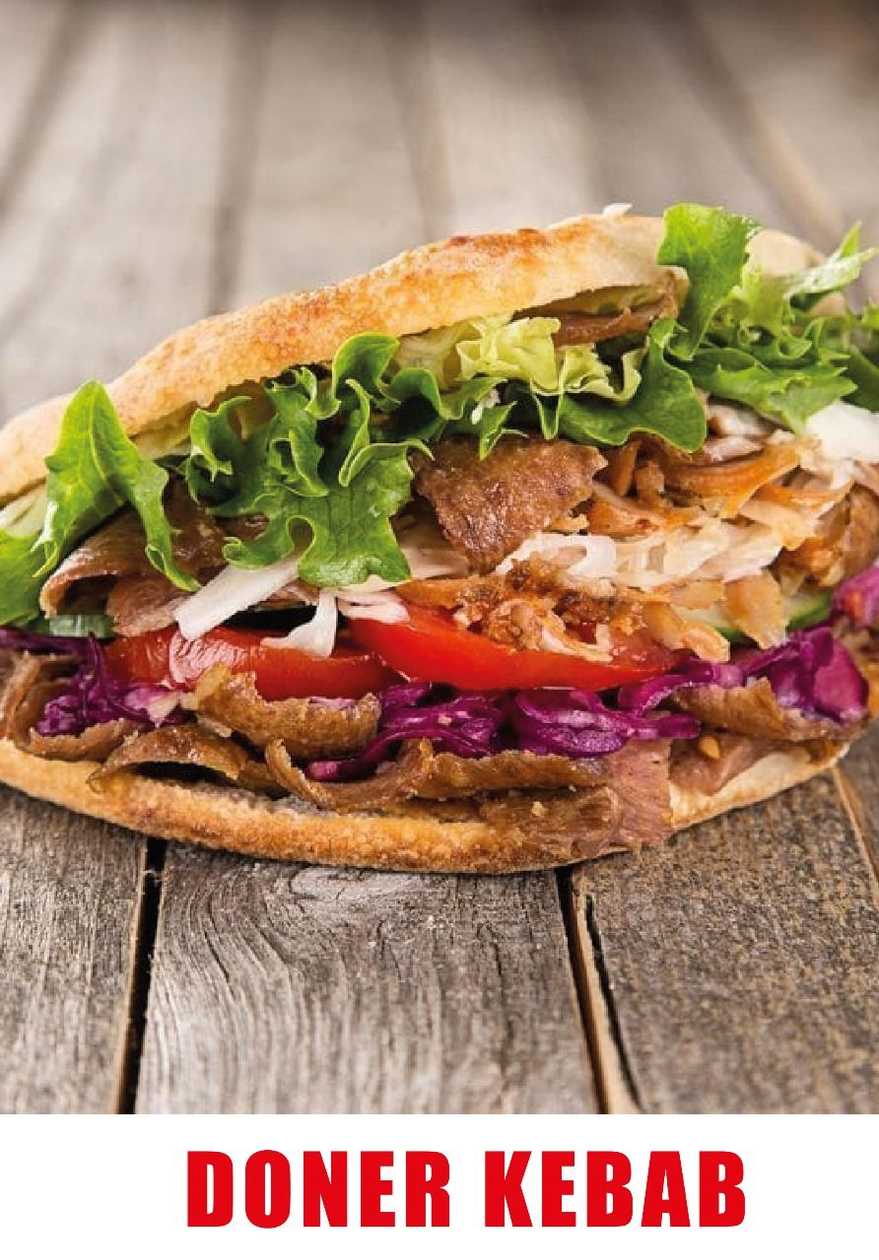 Doner Kebab Menu