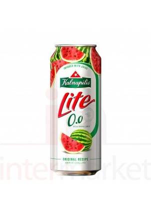 Non-alcoholic beer cocktail KALNAPILIS LITE watermelon flavor 0.5l