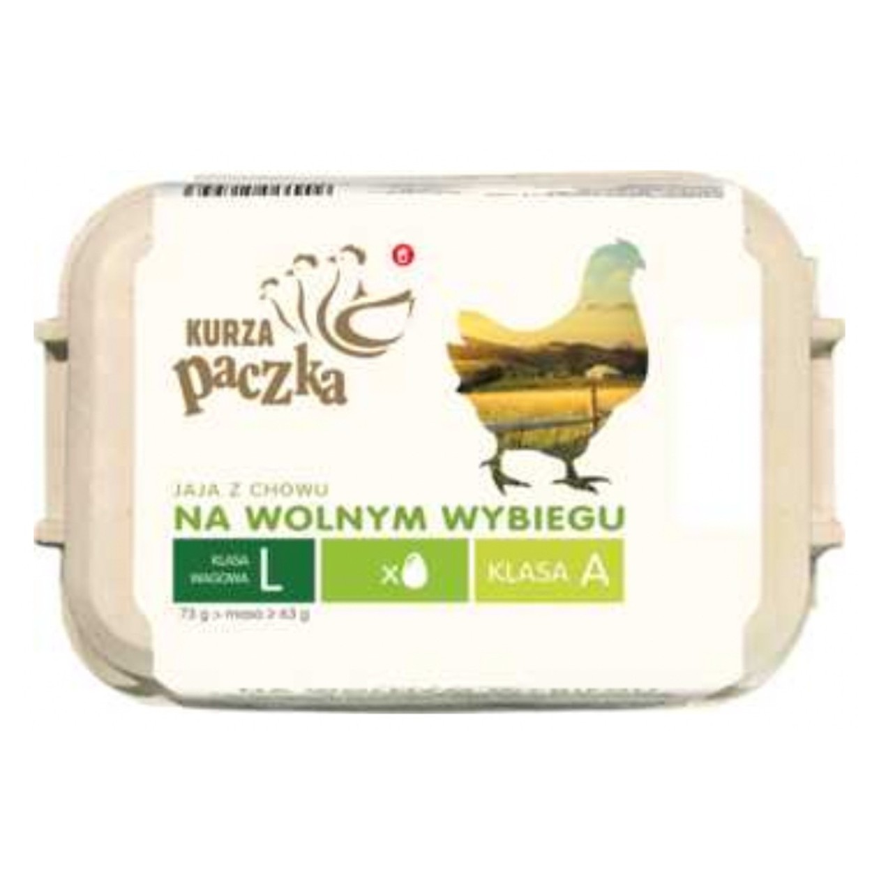Jaja Wolny Wybieg Kurza Paczka 6szt. (expires soon)