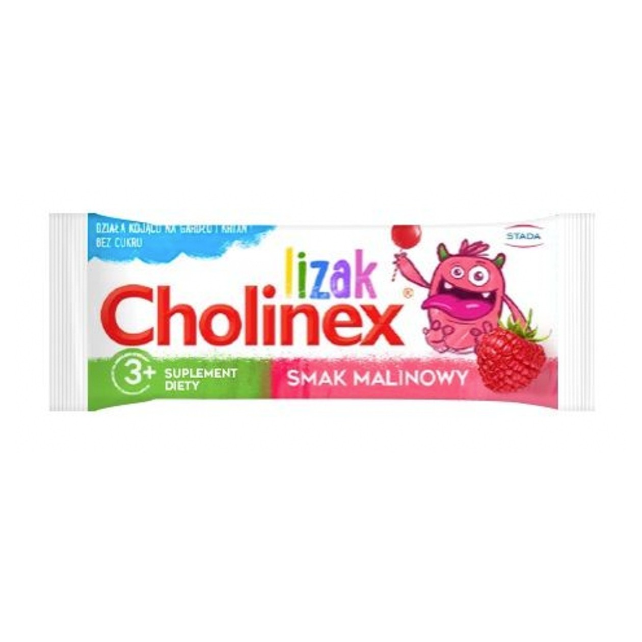 Lizak dla Dzieci bez Cukru 3+ Cholinex 1szt. (expires soon)