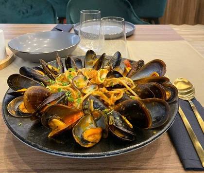 Linguine cu fructe de mare
