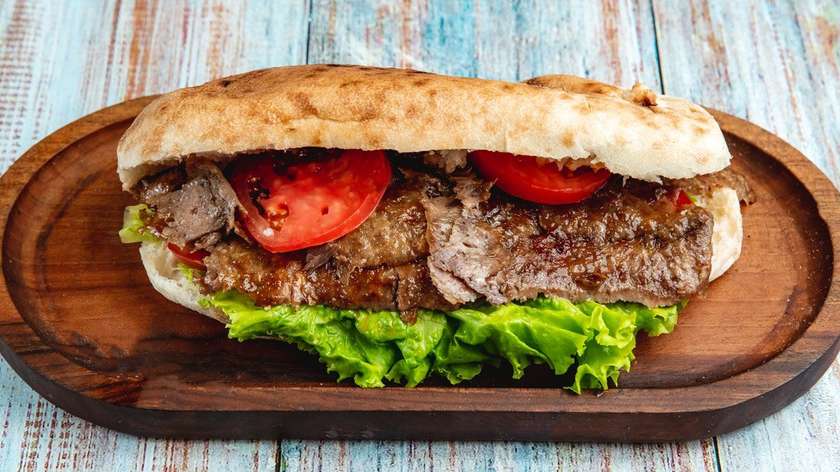 Meat Doner in Bread