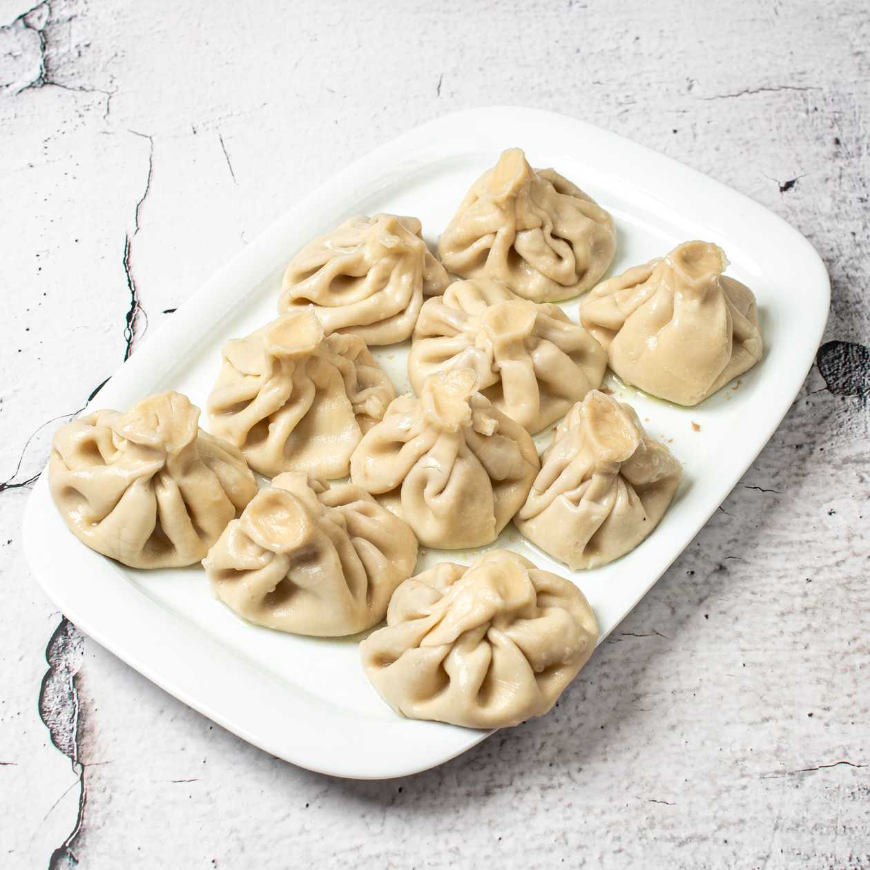 Uncooked Georgian Khinkali