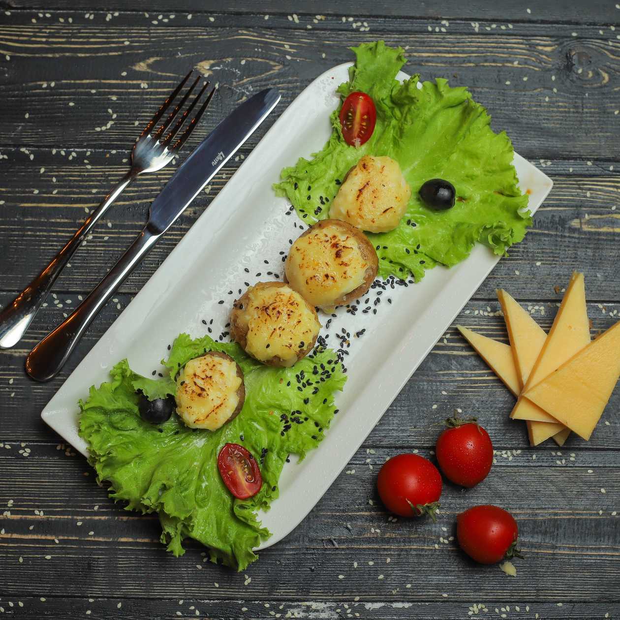 Cheesy Mushrooms