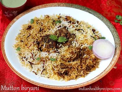 Mutton Biryani with Raita