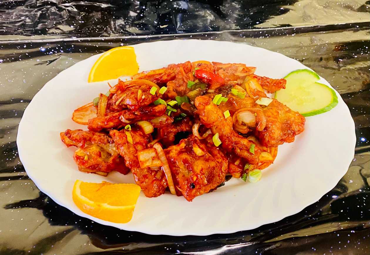 16. Crispy Chilli Prawns **