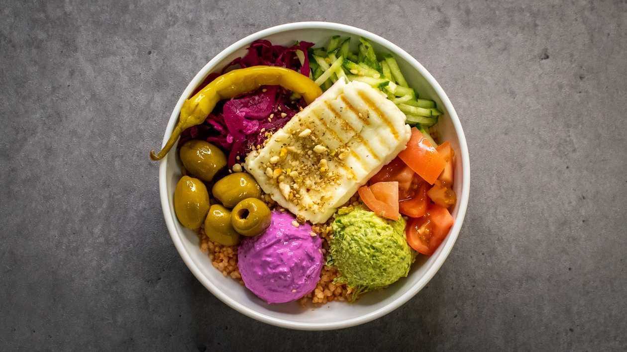 Small halloumi bowl