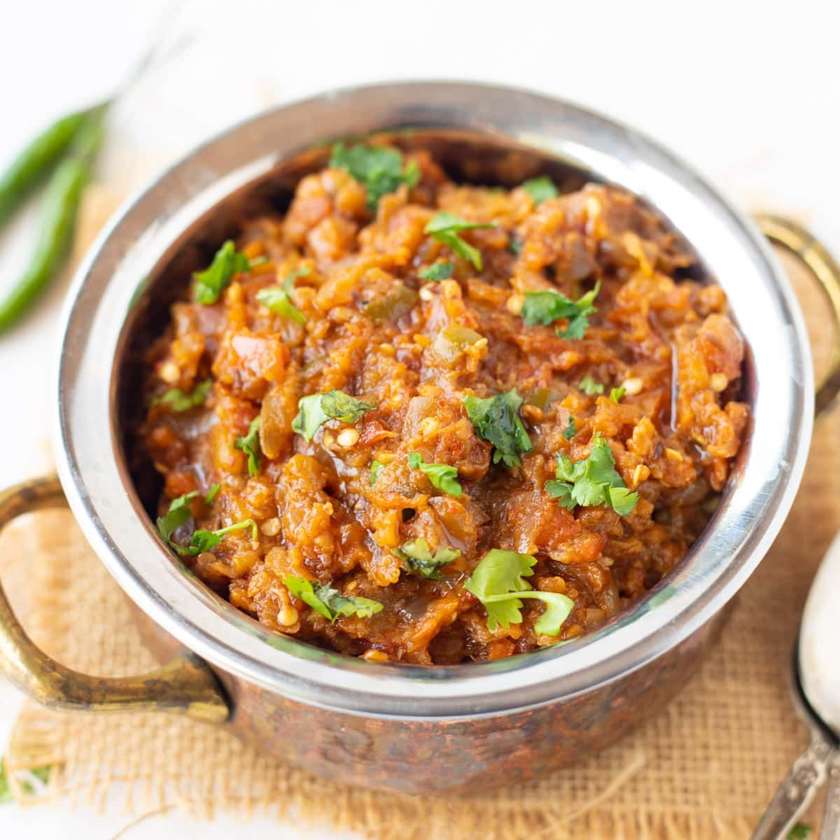 114. Baingan Masala with Rice **