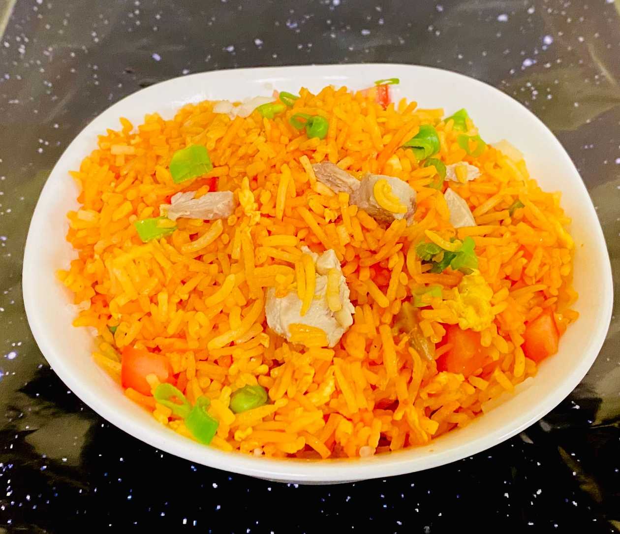 96. Chicken Chilli Garlic Rice **