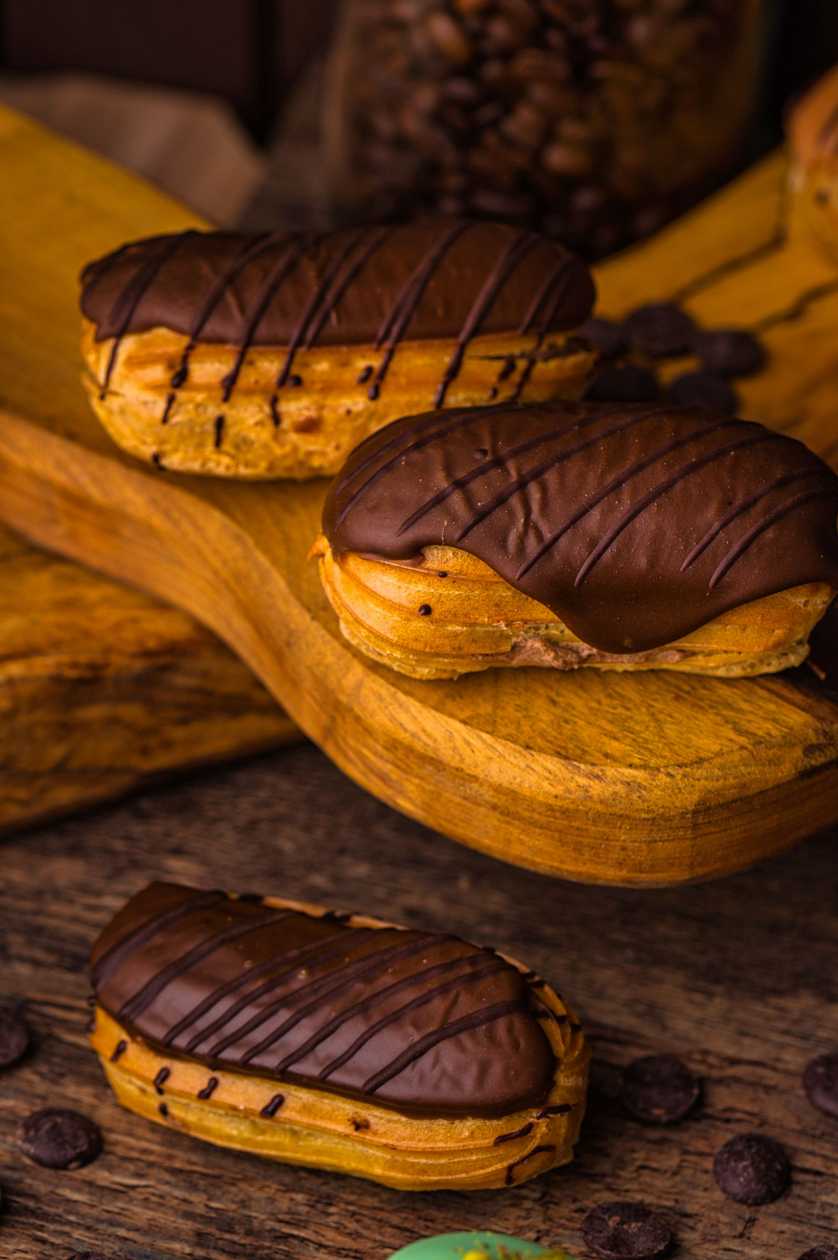 Mini ecler cu cacao