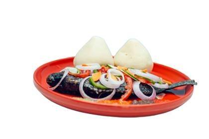 Large Banku and Tilapia