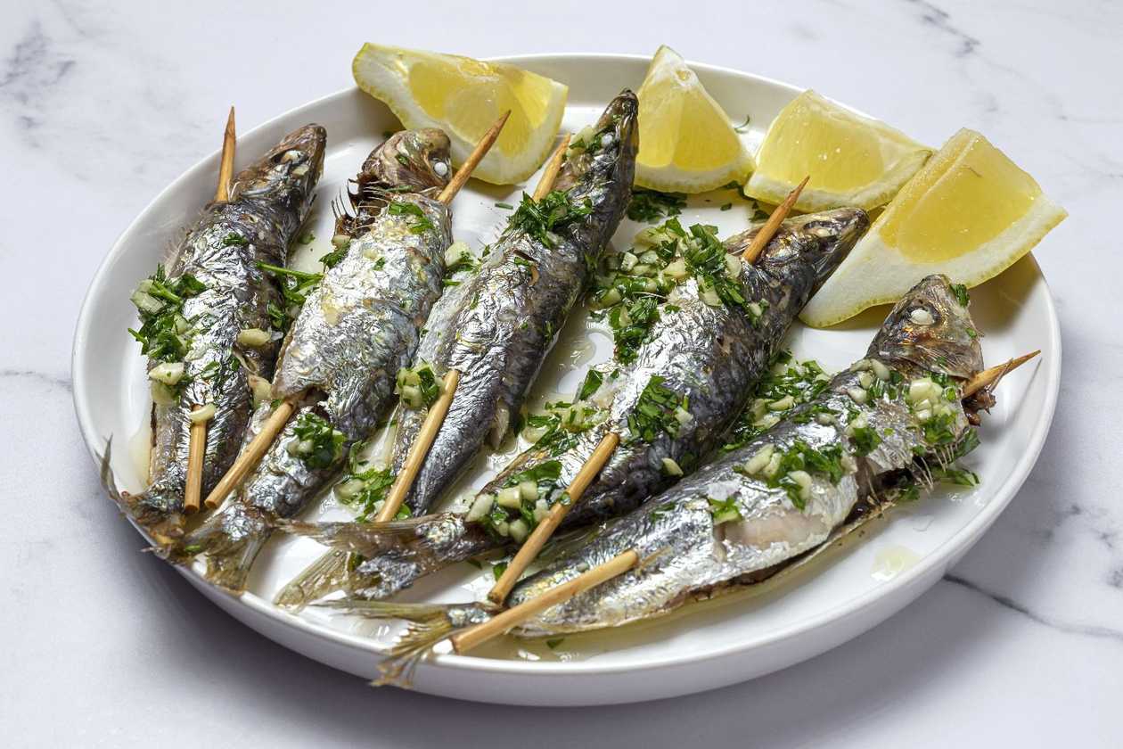 Sardines with vegetables