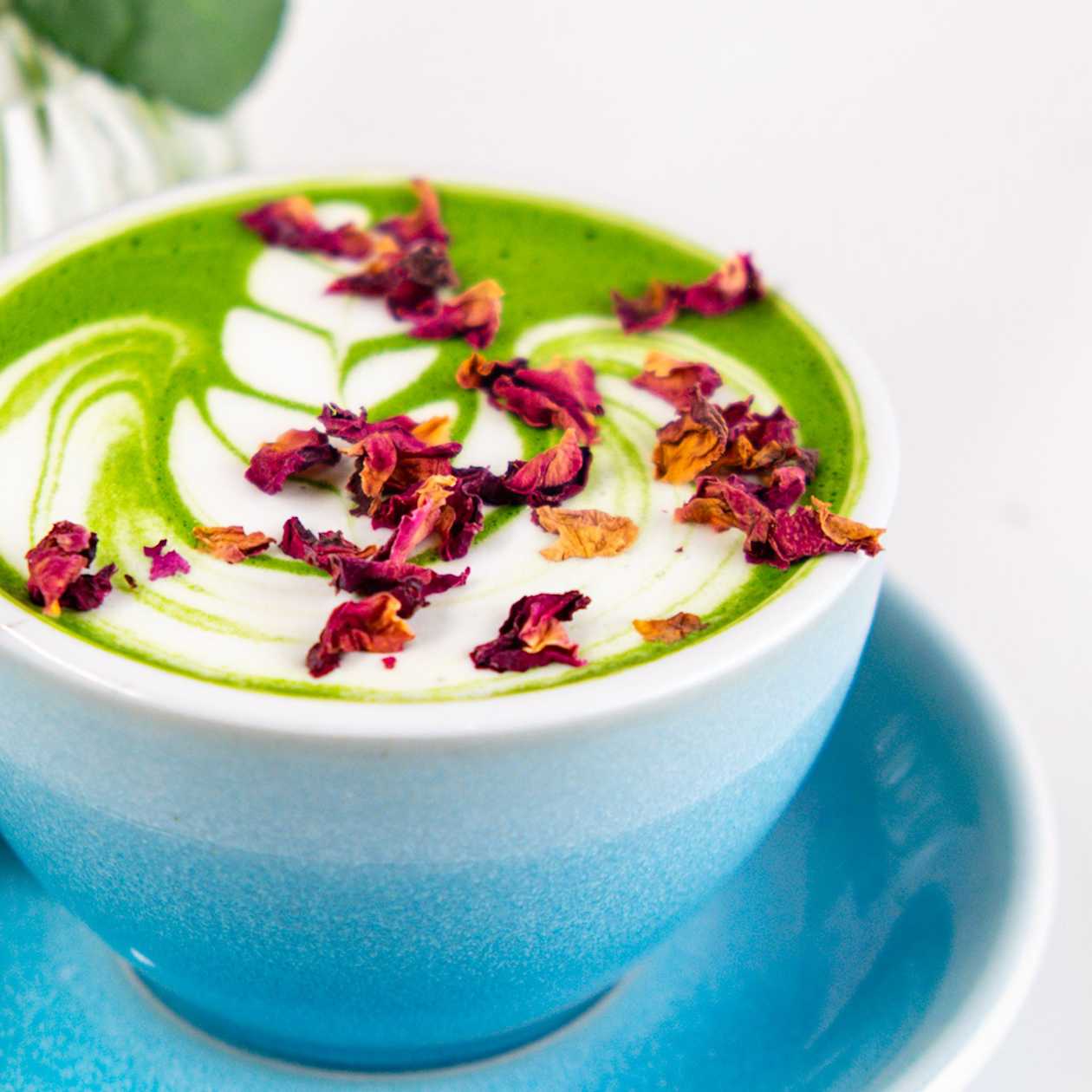 Rose Matcha Latte