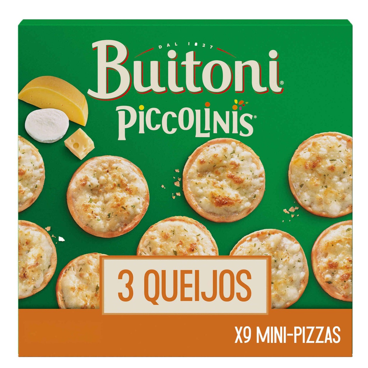Mini Pizzas 3 Queijos Buitoni Piccolinis 270 gr