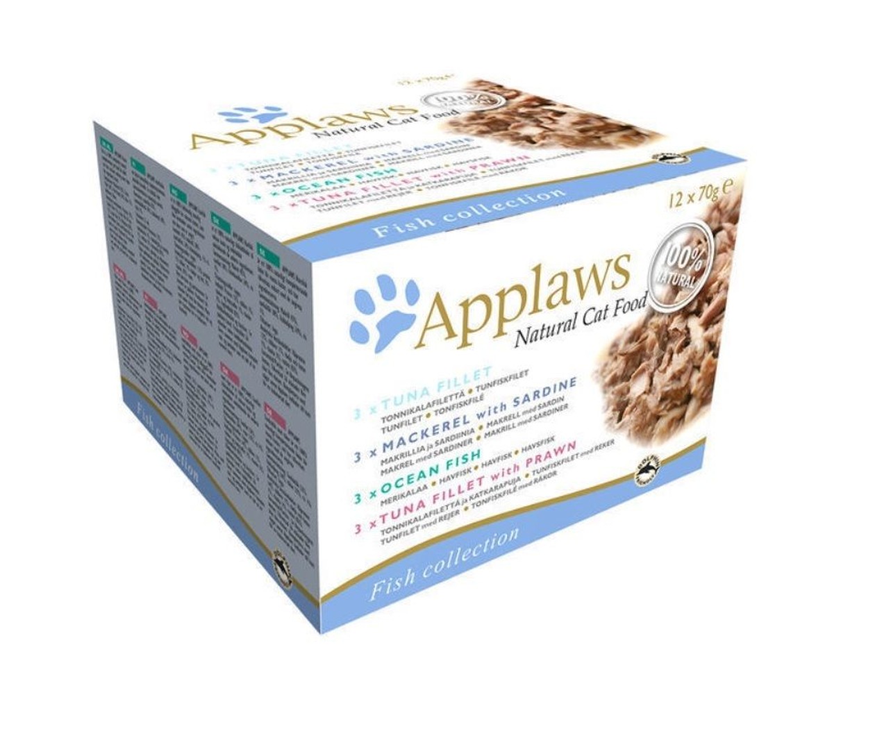 Applaws Supreme Cat Food with Fish, 12 x 70 g
