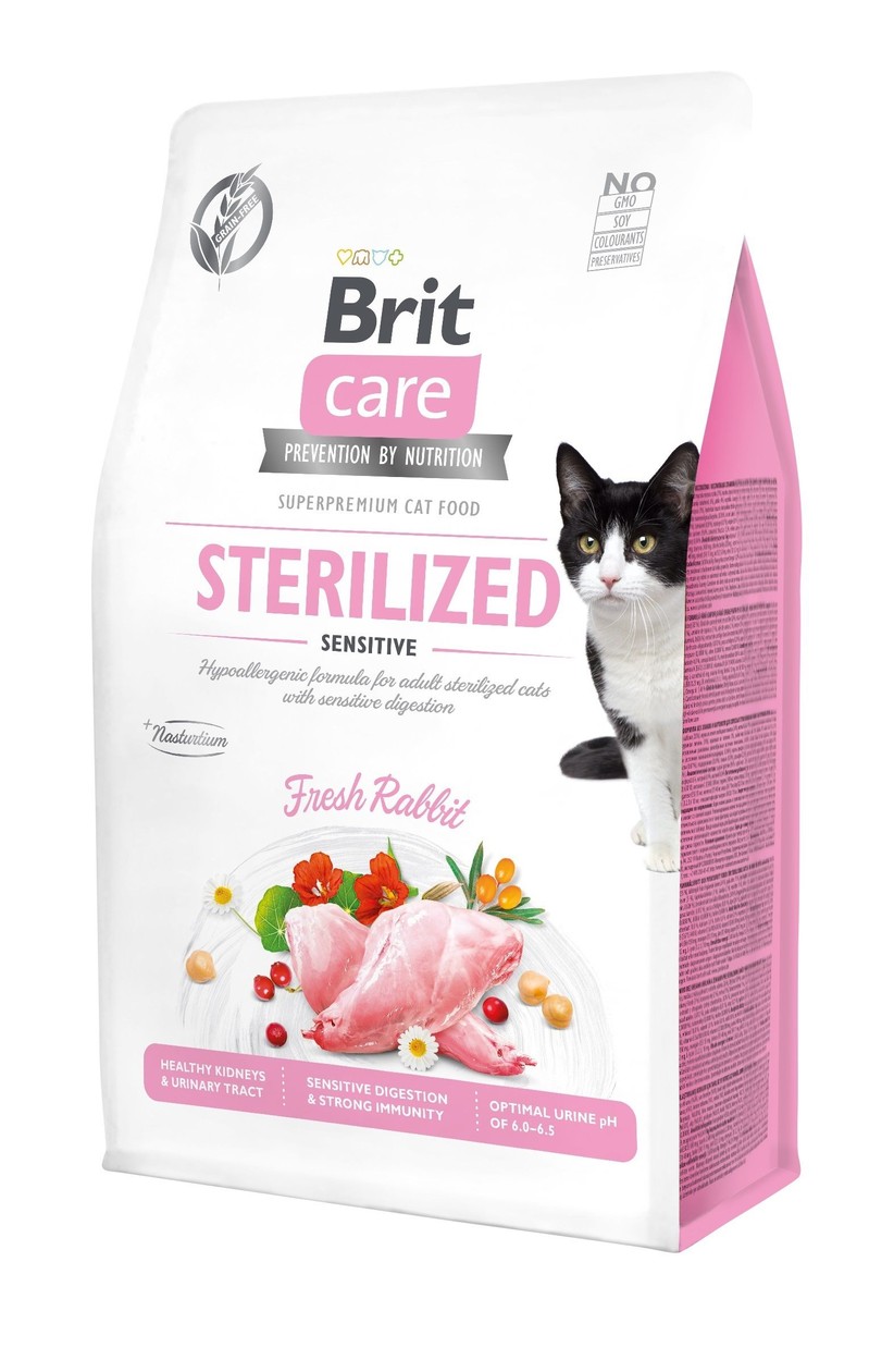 Brit Care Sterilized Sensitive Cat Food 400 g