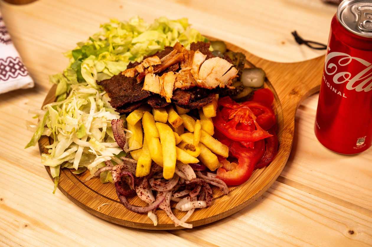 Shwarma mix on a plate