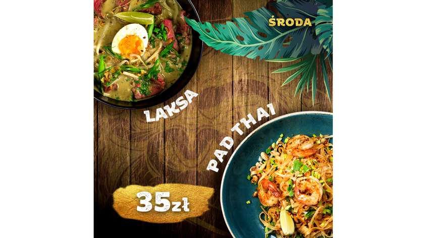Lunch Wednesday: Guay Tio Kaek Laksa soup + Pad Thai with chicken