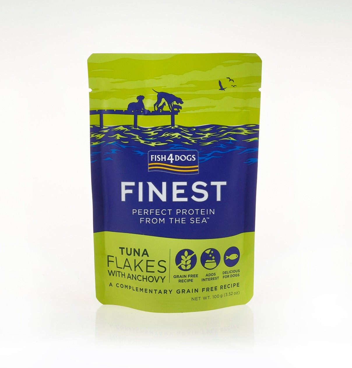Fish4dogs Finest Flakes Dog Food Tuna/Anchovy 100 g