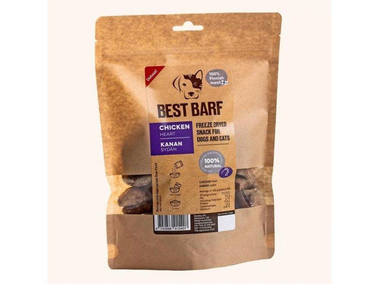 Freeze-dried Treat Best Barf, Chicken Heart 100 g