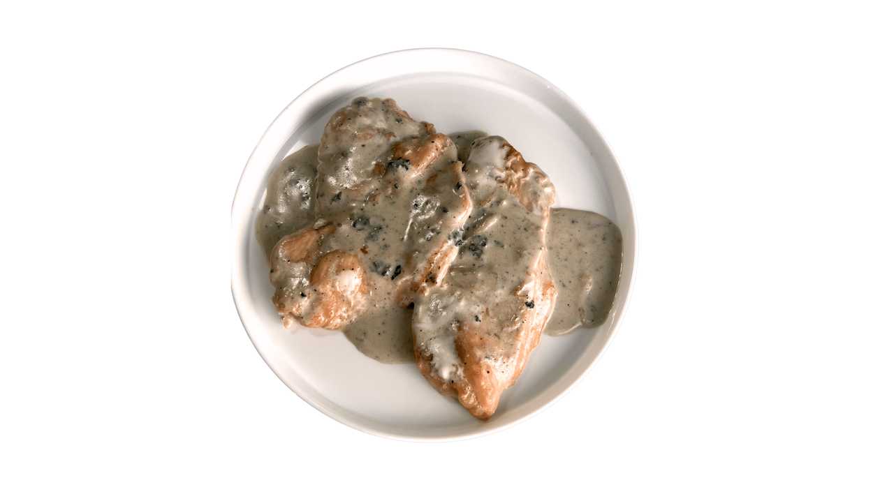 Chicken breast in gorgonzola sauce