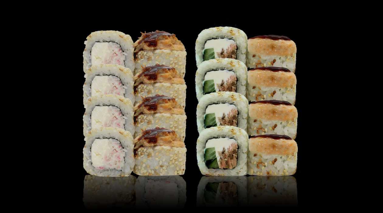 80. Shiro Hot Maki + Salmon Hot Maki