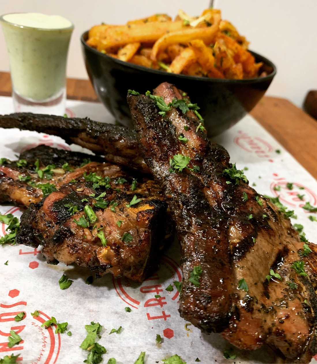 Mint Crusted Lamb Chops
