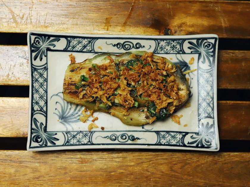 Eggplant on fire