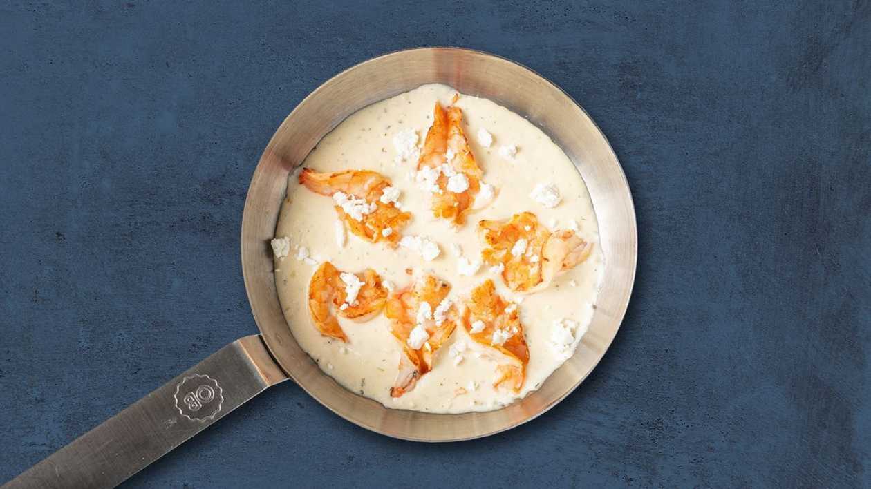 Garlic and Feta Prawns
