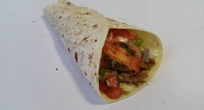 Kebab in a pancake