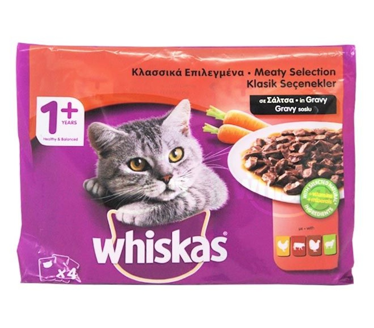 Whiskas, Meat Selection, 4 X 85g