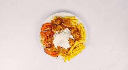 Kebab plate + french fries