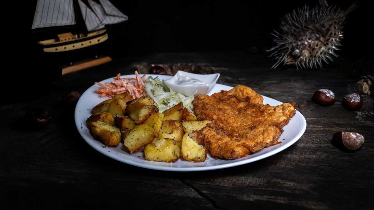 Pork chop with side dish