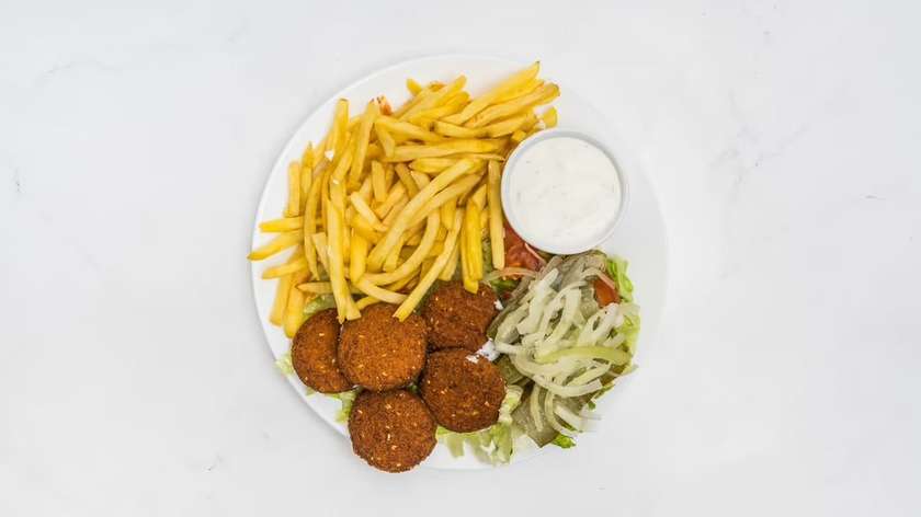 Falafel with french fries