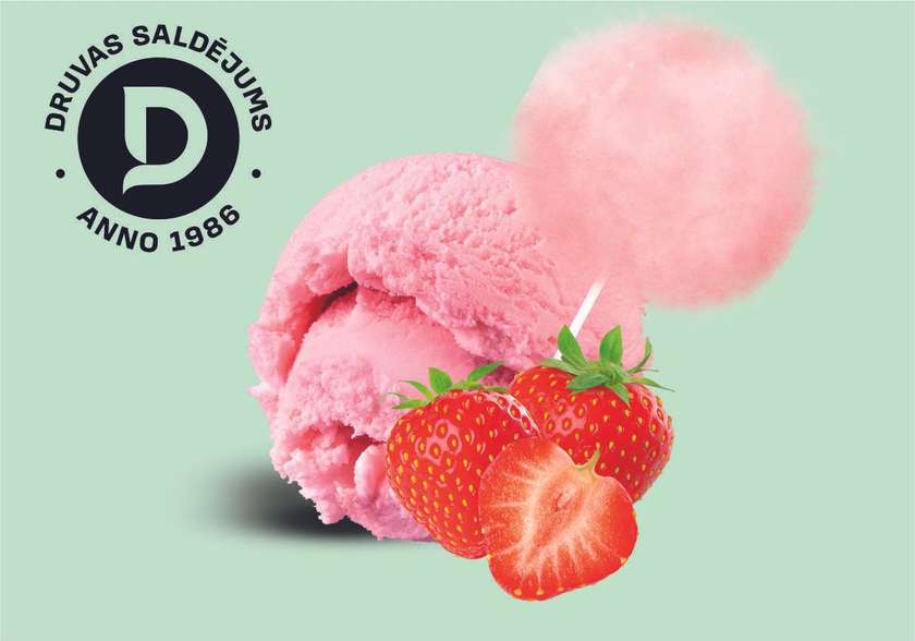 Strawberry cotton candy (1 scoop)