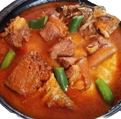 Konkonte with Groundnut Soup