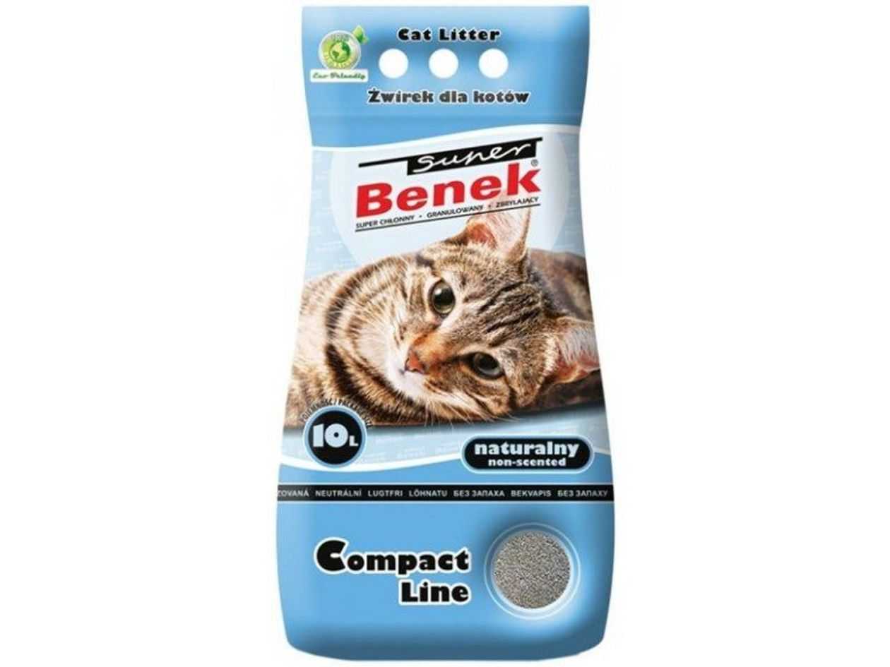Cat Litter Certech Super Benek CompactT, unscented 10 l