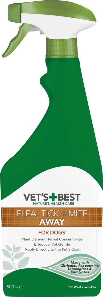 Vets Best Natural Flea and Tick Repellant for Dogs, 0,5 l